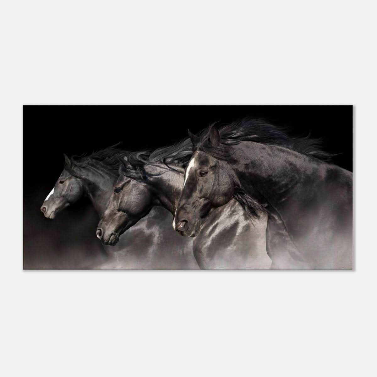 Da Vinci Animal Kingdom Wall art print collection | horses | Canvas print - Slim - 30x60 cm / 12x24″ -