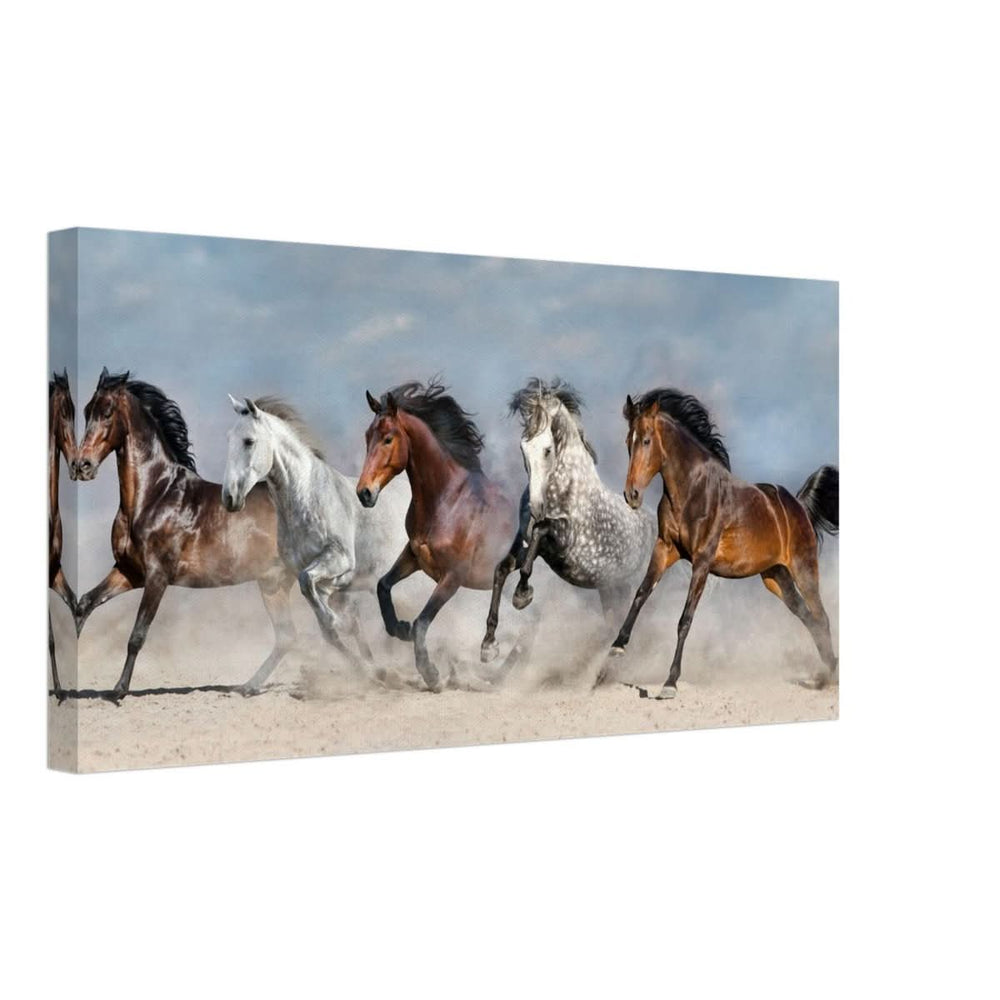 Da Vinci Animal Kingdom Wall art print collection | horses | Canvas print - Thick - 30x60 cm / 12x24″ -