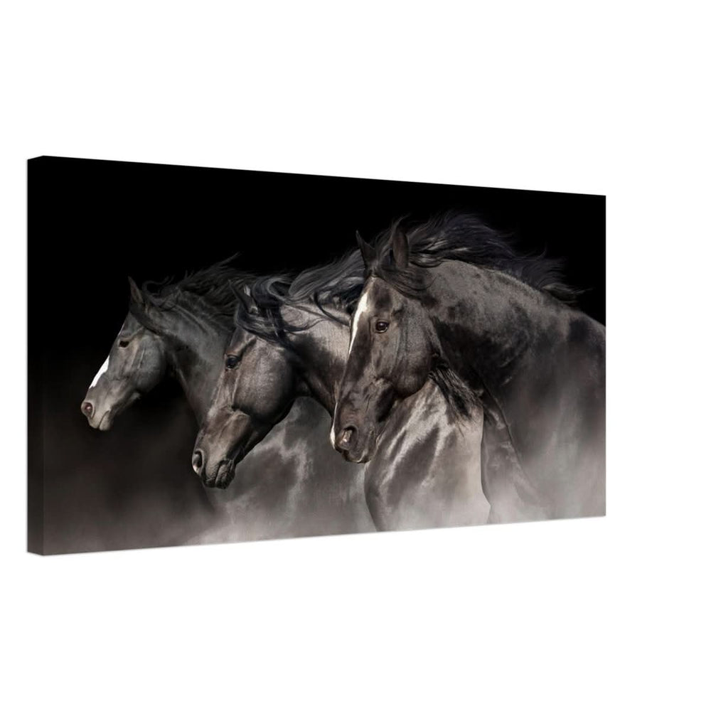 Da Vinci Animal Kingdom Wall art print collection | horses | Canvas print - Thick - 40x80 cm / 16x32″ -