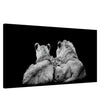 Da Vinci Animal Kingdom Wall art print collection | Lion Family | Canvas print - Slim - 50x100 cm / 20x40″ -