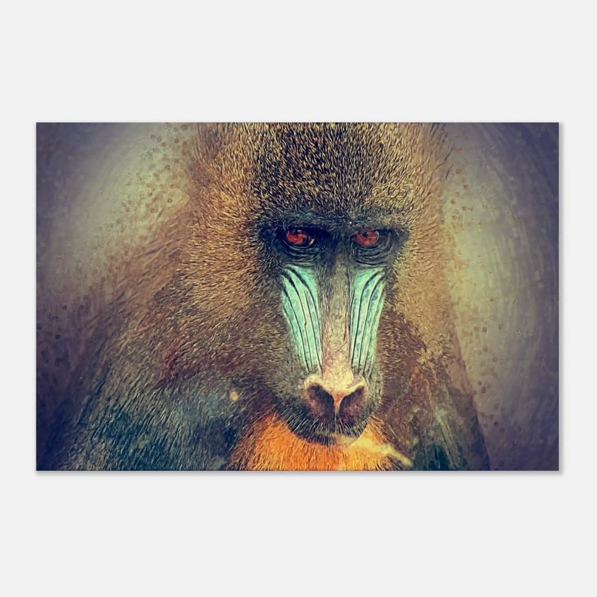 Da Vinci Animal Kingdom Wall art print collection | Wildlife | Mandrill - Wood Prints - 30x45 cm / 12x18″ - 10 mm