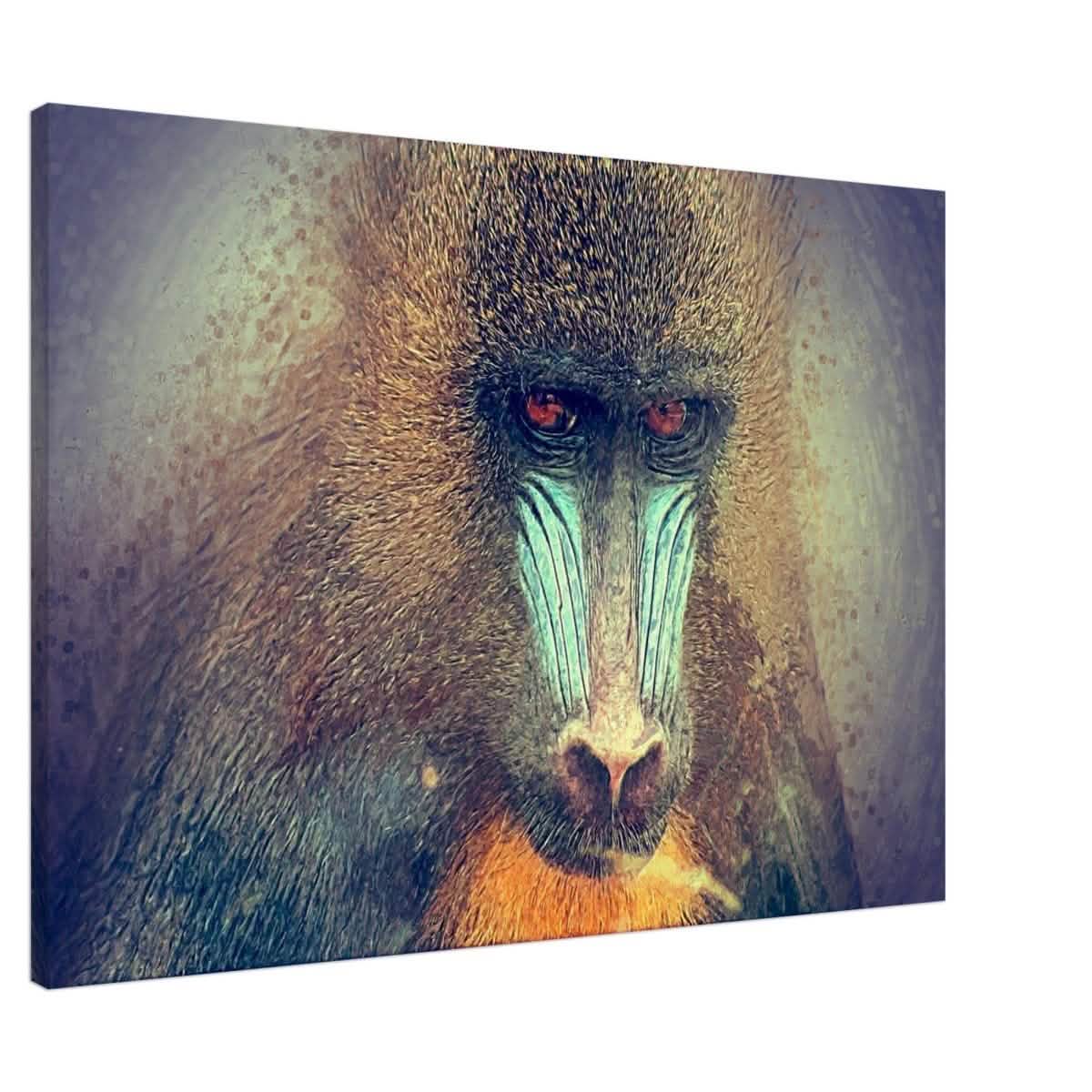Da Vinci Animal Kingdom Wall art print collection | Wildlife | Mandrill - Canvas - 70x100 cm / 28x40″ - Slim