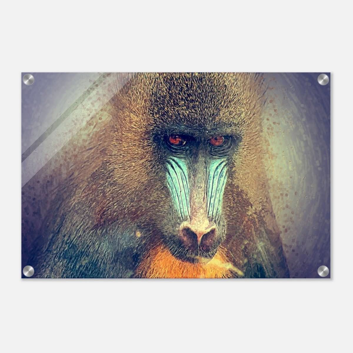 Da Vinci Animal Kingdom Wall art print collection | Wildlife | Mandrill - Acrylic Print - 40x60 cm / 16x24″ -