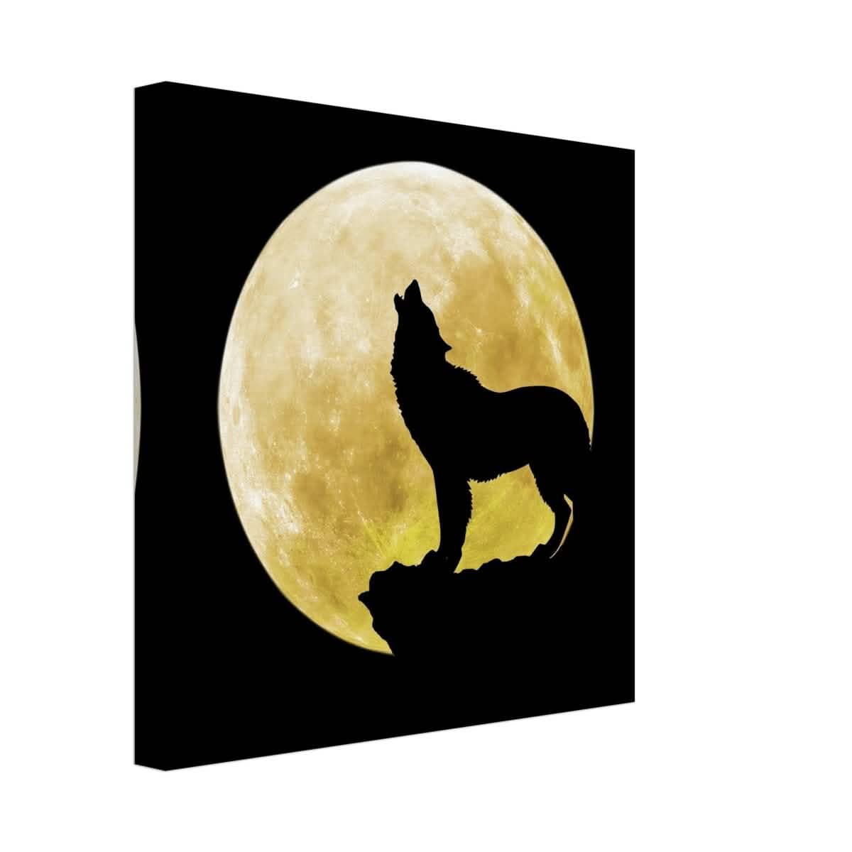 Da Vinci Animal Kingdom Wall art print collection | Wolf - Canvas - 30x30 cm / 12x12″ - Slim
