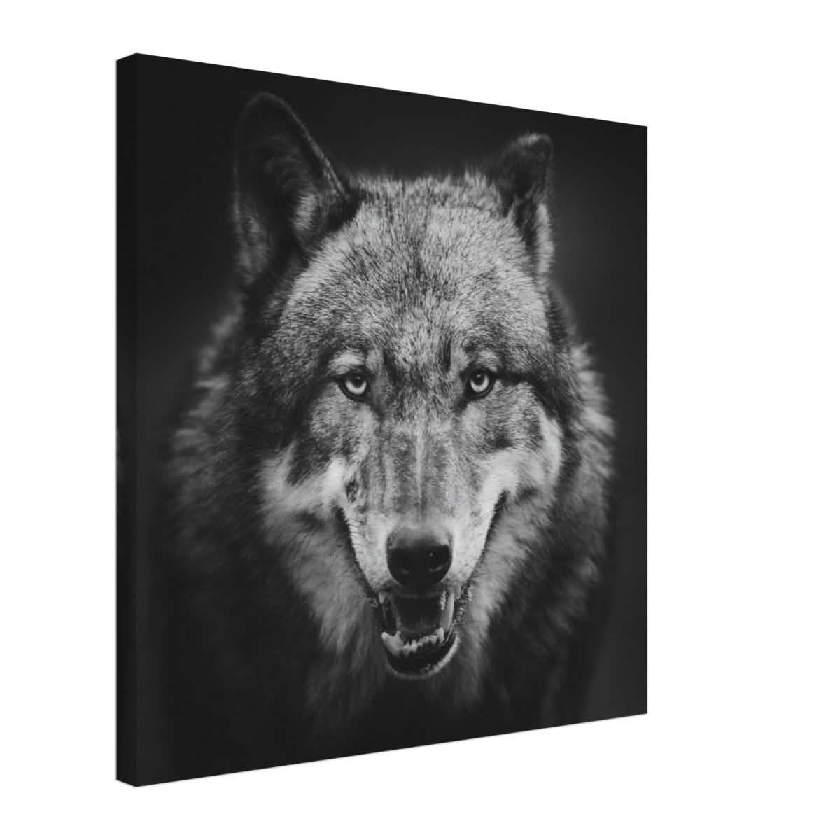 Da Vinci Animal Kingdom Wall art print collection | Wolf - Canvas - 50x50 cm / 20x20″ - Slim