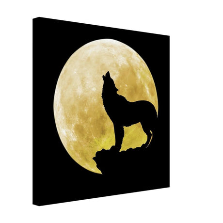 Da Vinci Animal Kingdom Wall art print collection | Wolf - Canvas - 40x40 cm / 16x16″ - Slim