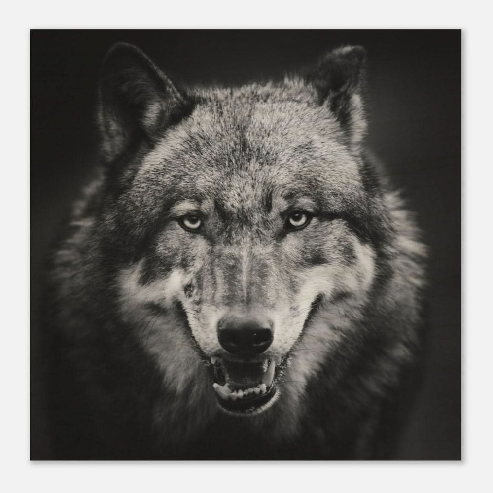 Da Vinci Animal Kingdom Wall art print collection | Wolf - Wood Prints - 50x50 cm / 20x20″ - 10 mm