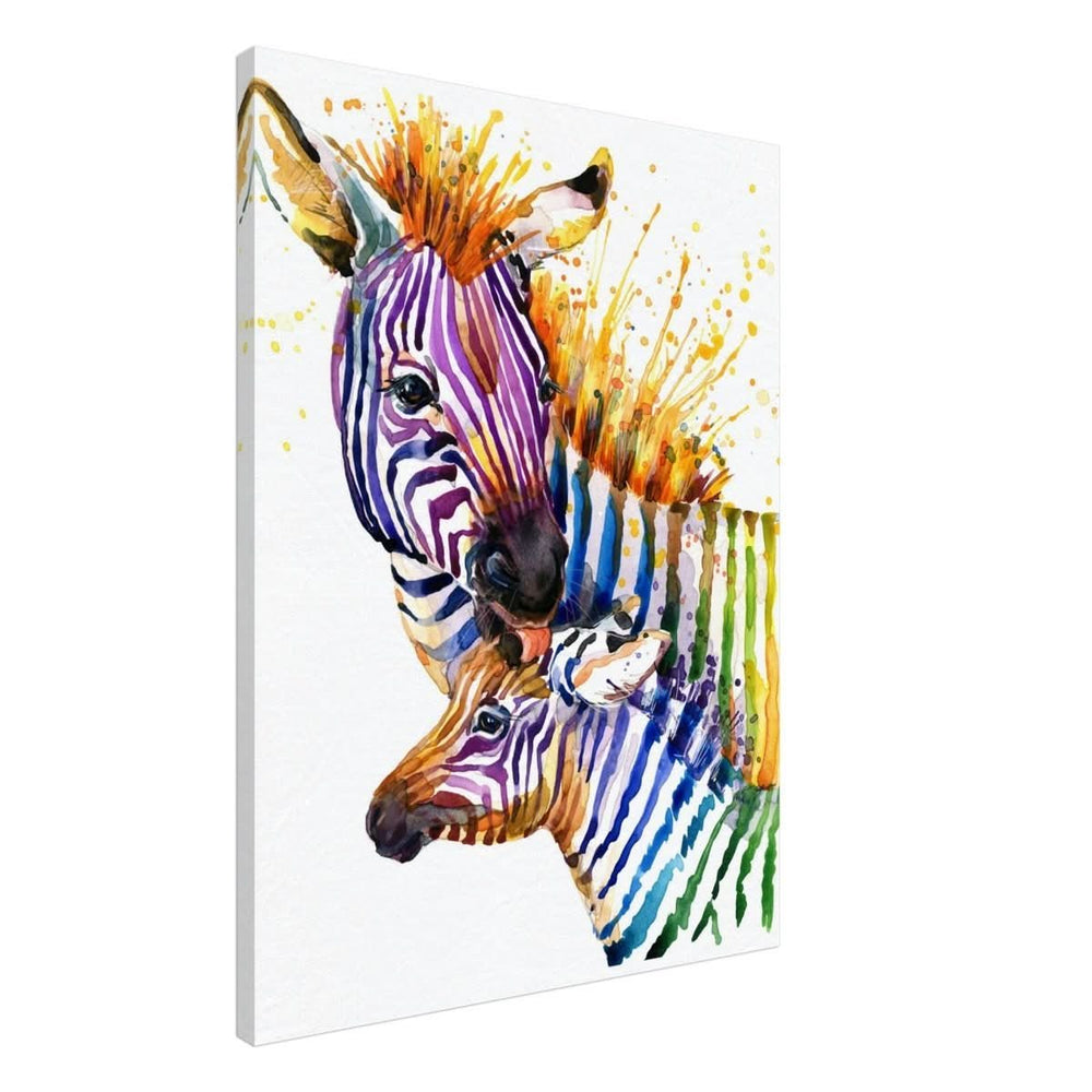 Da Vinci Animal Kingdom Wall art print collection | Zebra | Contemporary art print - Canvas - 60x80 cm / 24x32″ - Slim