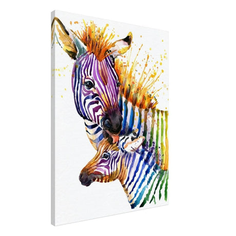Da Vinci Animal Kingdom Wall art print collection | Zebra | Contemporary art print - Canvas - 60x80 cm / 24x32″ - Slim