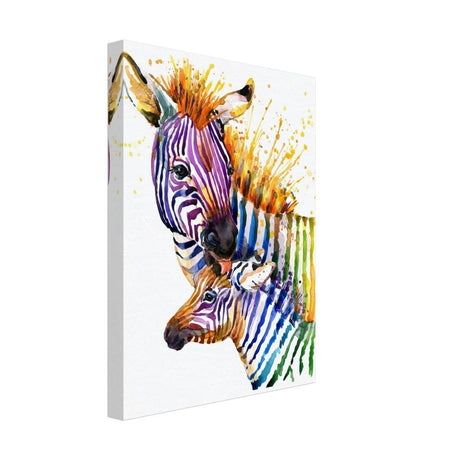 Da Vinci Animal Kingdom Wall art print collection | Zebra | Contemporary art print - Canvas - 30x40 cm / 12x16″ - Thick