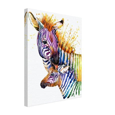 Da Vinci Animal Kingdom Wall art print collection | Zebra | Contemporary art print - Canvas - 40x50 cm / 16x20″ - Thick