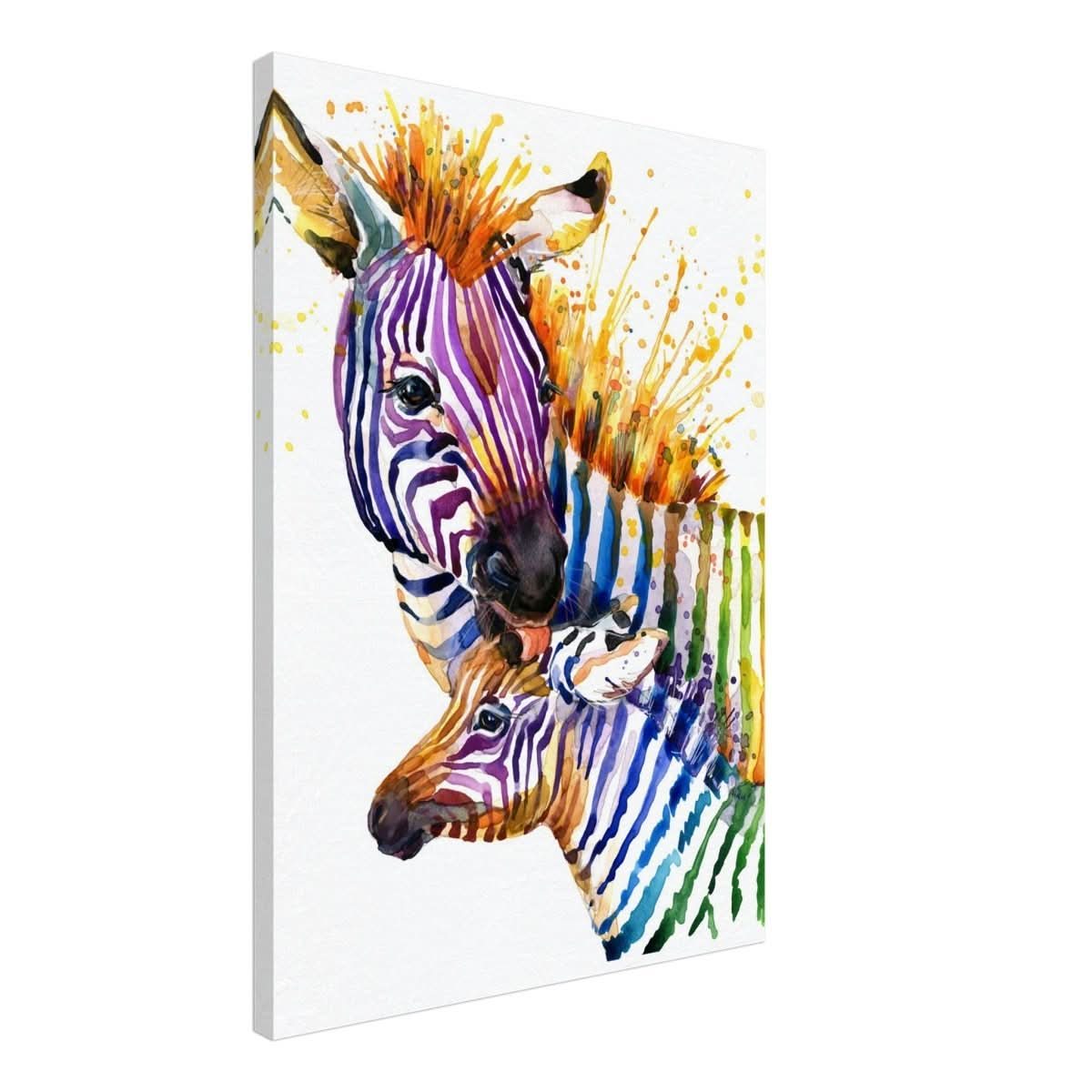Da Vinci Animal Kingdom Wall art print collection | Zebra | Contemporary art print - Canvas - 50x70 cm / 20x28″ - Slim
