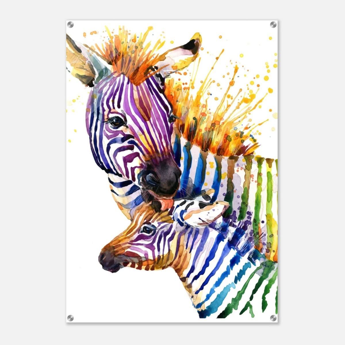 Da Vinci Animal Kingdom Wall art print collection | Zebra | Contemporary art print - Acrylic Print - 70x100 cm / 28x40″ -