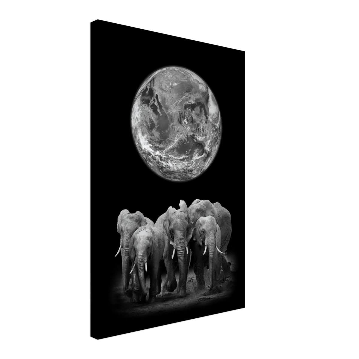 Da Vinci Animal Kingdom Wall art print | Elephant - Canvas - 40x60 cm / 16x24″ - Slim