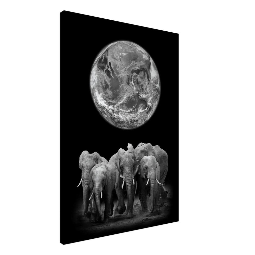 Da Vinci Animal Kingdom Wall art print | Elephant - Canvas - 70x100 cm / 28x40″ - Thick