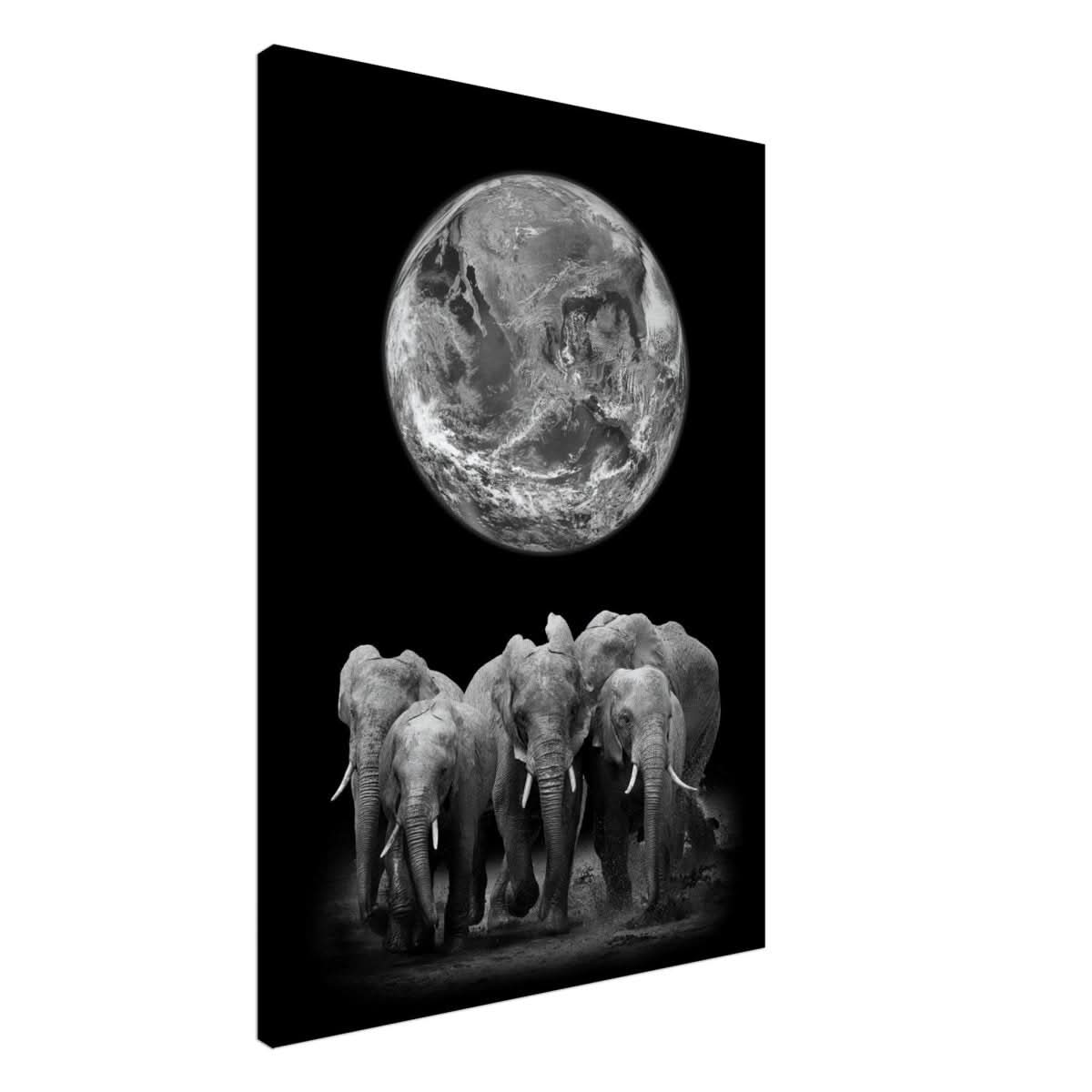 Da Vinci Animal Kingdom Wall art print | Elephant - Canvas - 70x100 cm / 28x40″ - Thick