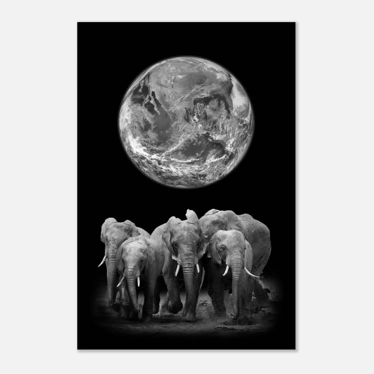 Da Vinci Animal Kingdom Wall art print | Elephant - Aluminum Print - 60x90 cm / 24x36″ -
