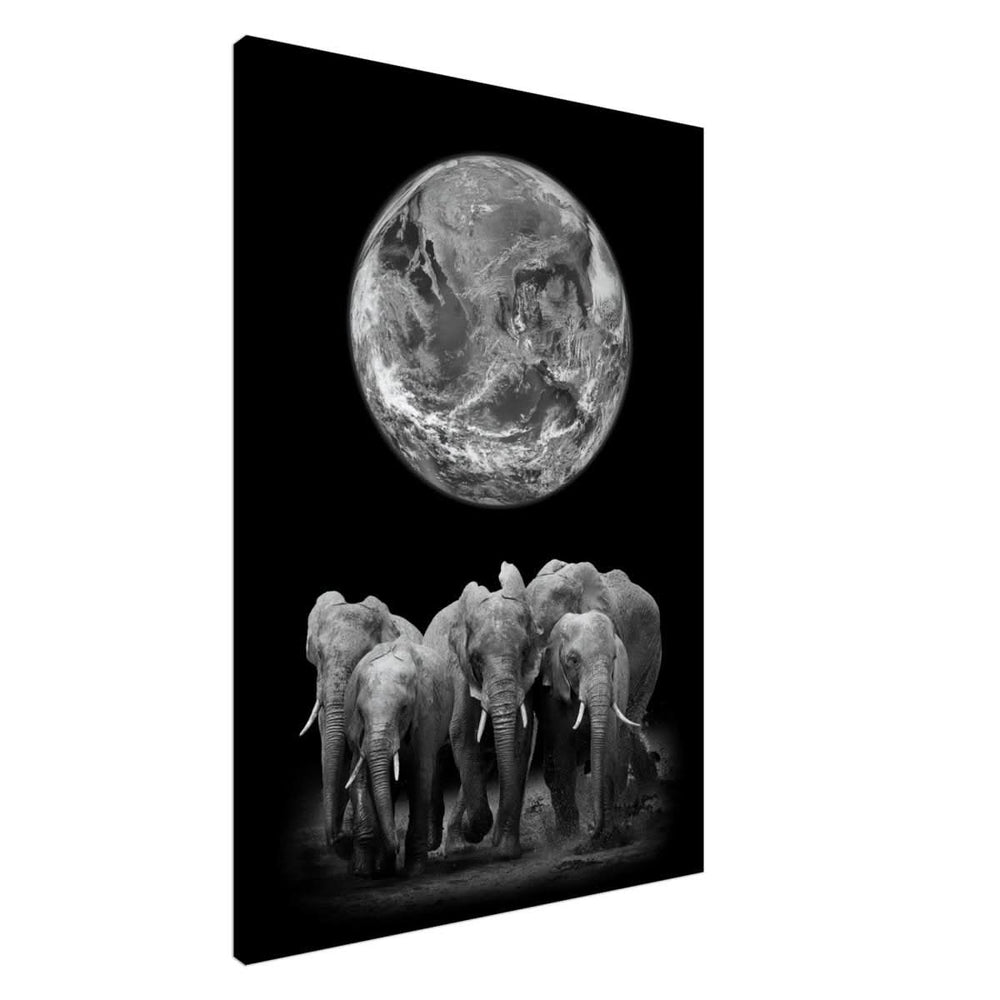 Da Vinci Animal Kingdom Wall art print | Elephant - Canvas - 70x100 cm / 28x40″ - Slim