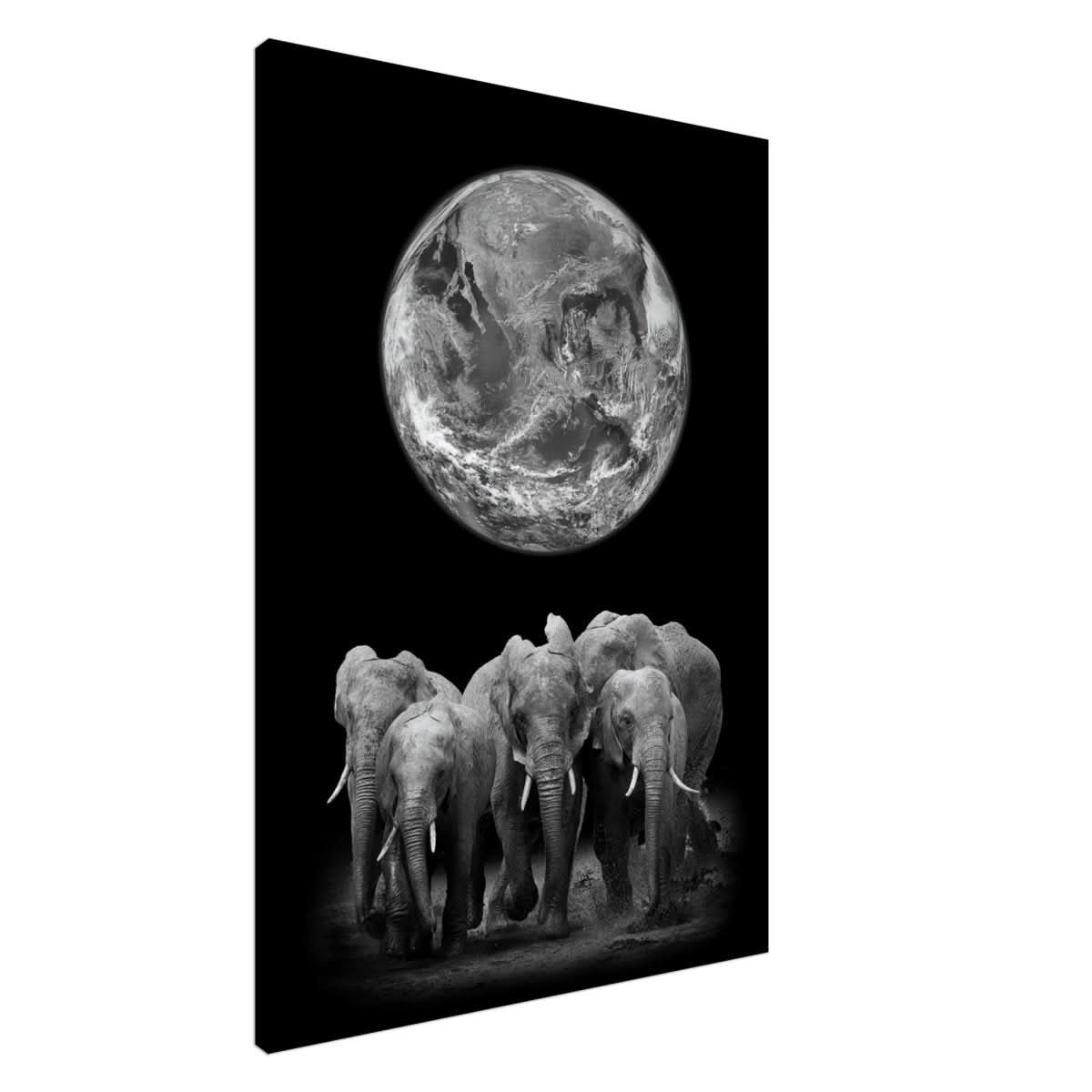 Da Vinci Animal Kingdom Wall art print | Elephant - Canvas - 70x100 cm / 28x40″ - Slim