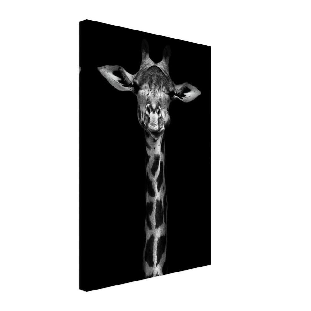 Da Vinci Animal Kingdom Wall art print | Giraffe | Minimalist Black and white - Canvas - 40x60 cm / 16x24″ - Thick