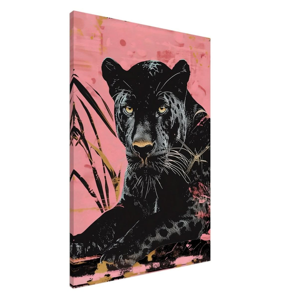 Da Vinci Animal Kingdom Wall art print | Wildlife | black leopard | black panther - Canvas - 70x100 cm / 28x40″ - Slim