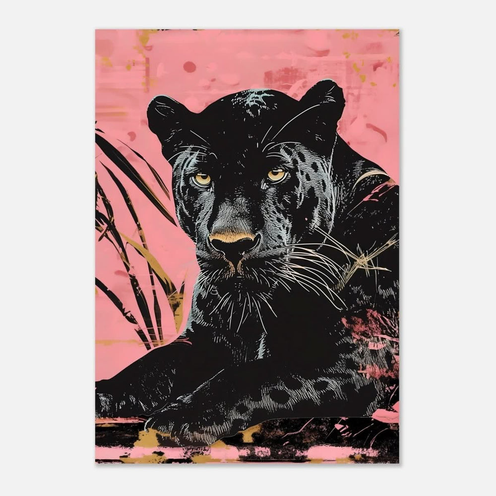 Da Vinci Animal Kingdom Wall art print | Wildlife | black leopard | black panther - Aluminum Print - 70x100 cm / 28x40″ -