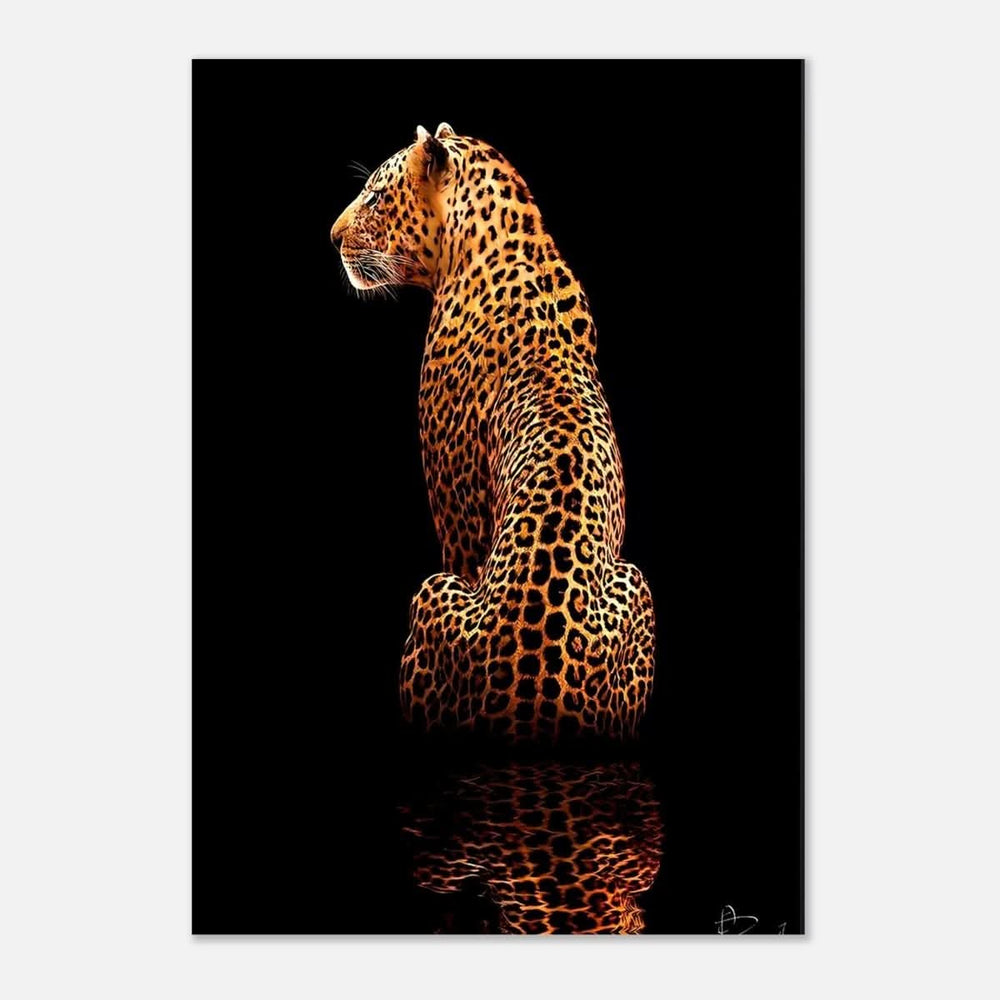 Da Vinci Animal Kingdom Wall art print | Wildlife | Leopard - Aluminum Print - 70x100 cm / 28x40″ -