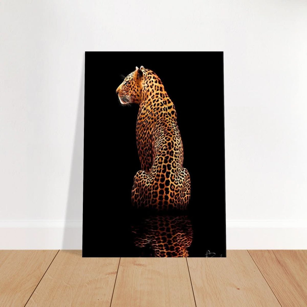 Da Vinci Animal Kingdom Wall art print | Wildlife | Leopard - Brushed Aluminum Print - 70x100 cm / 28x40″ -