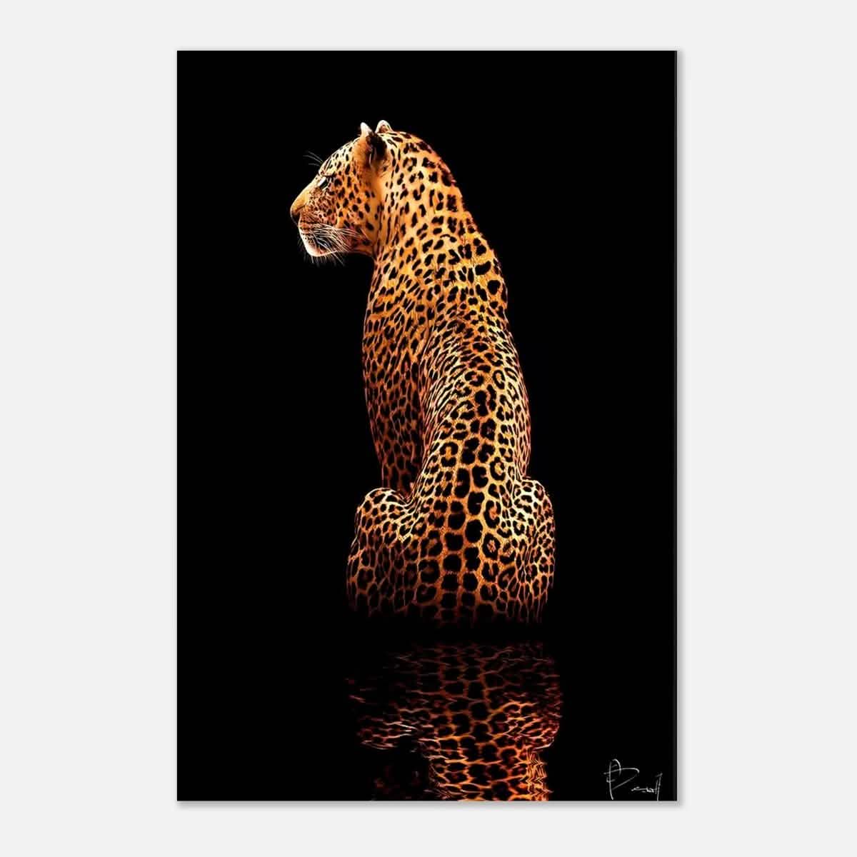 Da Vinci Animal Kingdom Wall art print | Wildlife | Leopard - Aluminum Print - 50x75 cm / 20x30″ -