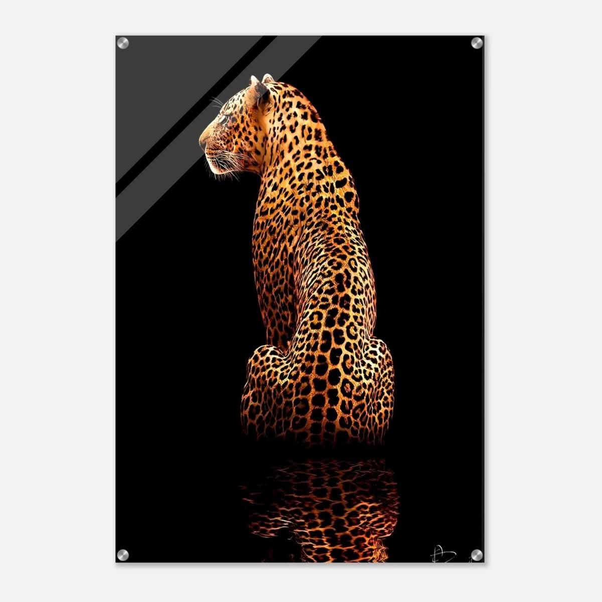 Da Vinci Animal Kingdom Wall art print | Wildlife | Leopard - Acrylic Print - 70x100 cm / 28x40″ -