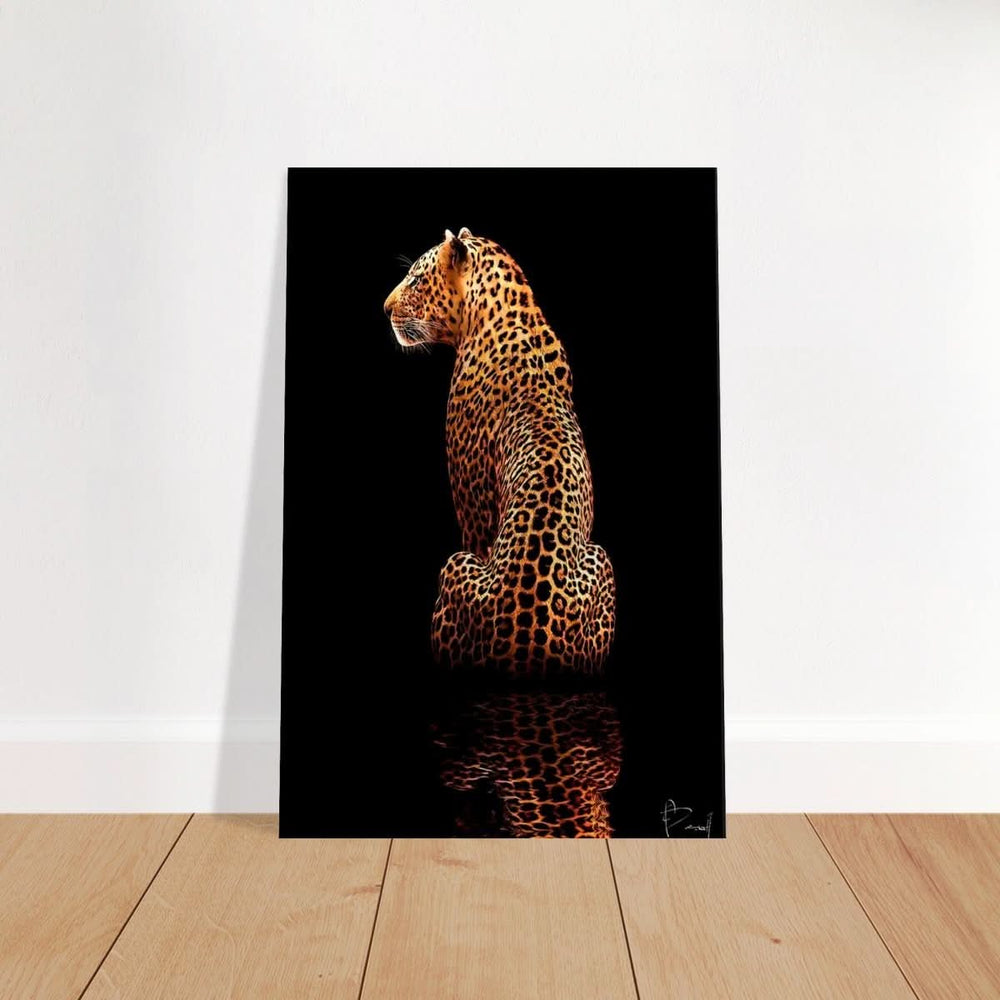 Da Vinci Animal Kingdom Wall art print | Wildlife | Leopard - Brushed Aluminum Print - 50x75 cm / 20x30″ -