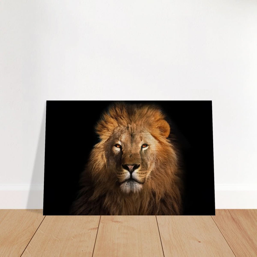 Da Vinci Animal Kingdom Wall art print | Wildlife | Lion | - Brushed Aluminum Print - 30x45 cm / 12x18″ -
