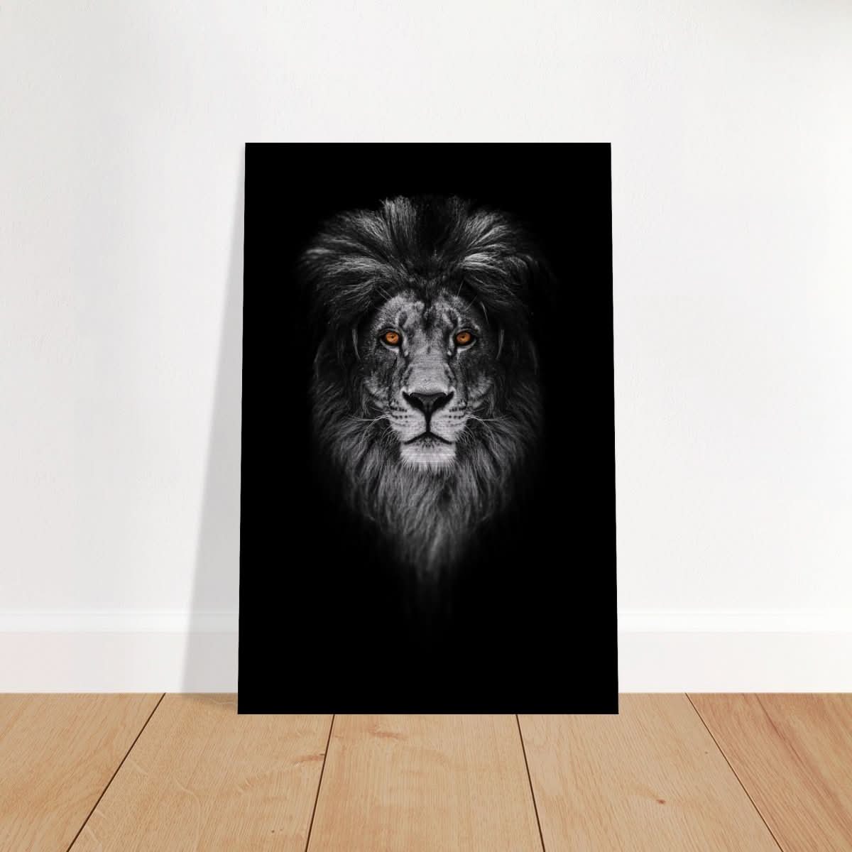 Da Vinci Animal Kingdom Wall art print | Wildlife | Lion - Brushed Aluminum Print - 30x45 cm / 12x18″ -