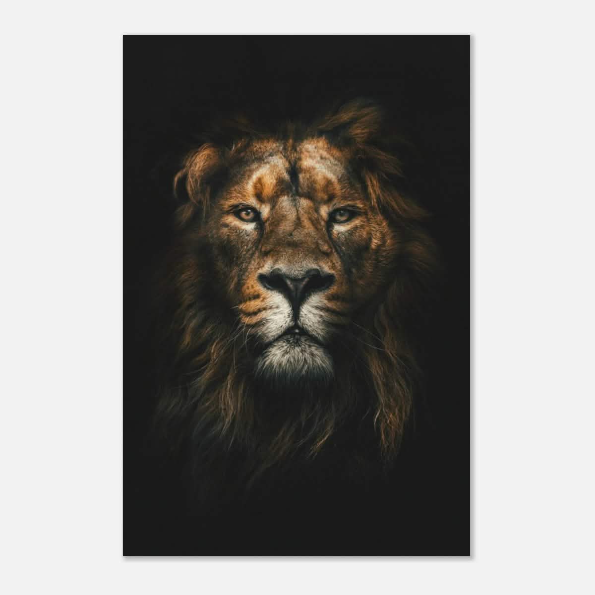 Da Vinci Animal Kingdom Wall art print | Wildlife | Lion - Wood Prints - 30x45 cm / 12x18″ - 20 mm