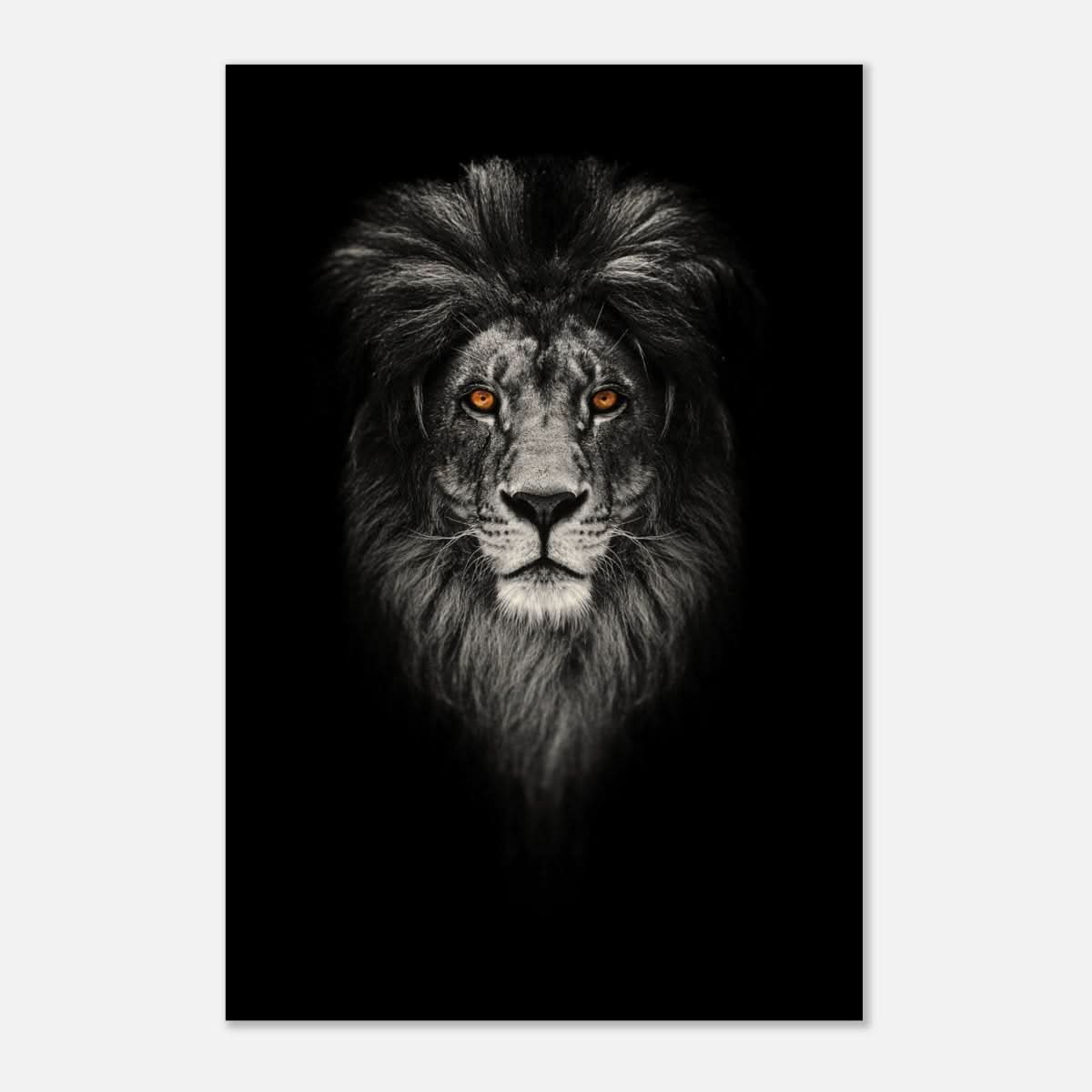 Da Vinci Animal Kingdom Wall art print | Wildlife | Lion - Wood Prints - 30x45 cm / 12x18″ - 20 mm