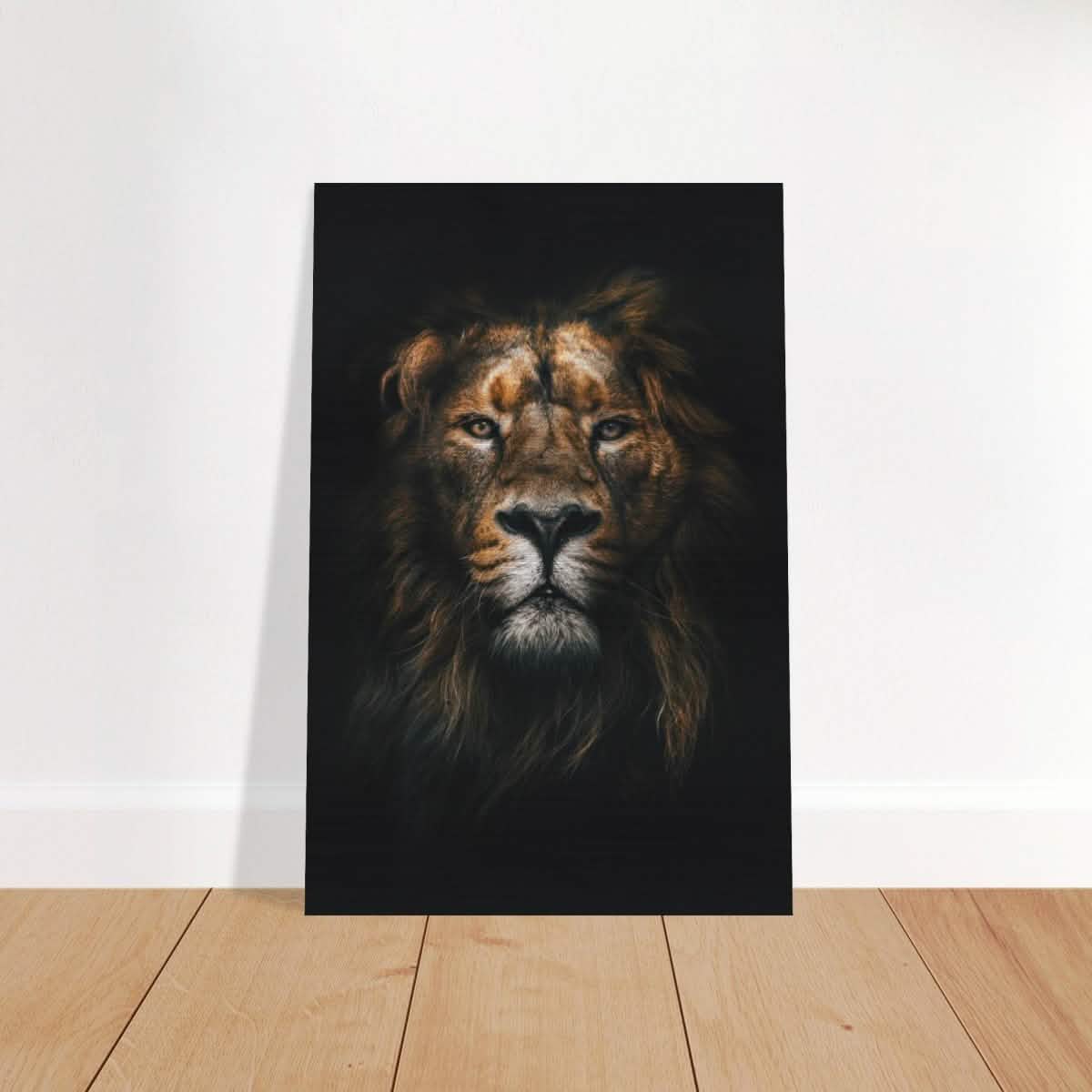 Da Vinci Animal Kingdom Wall art print | Wildlife | Lion - Brushed Aluminum Print - 60x90 cm / 24x36″ -