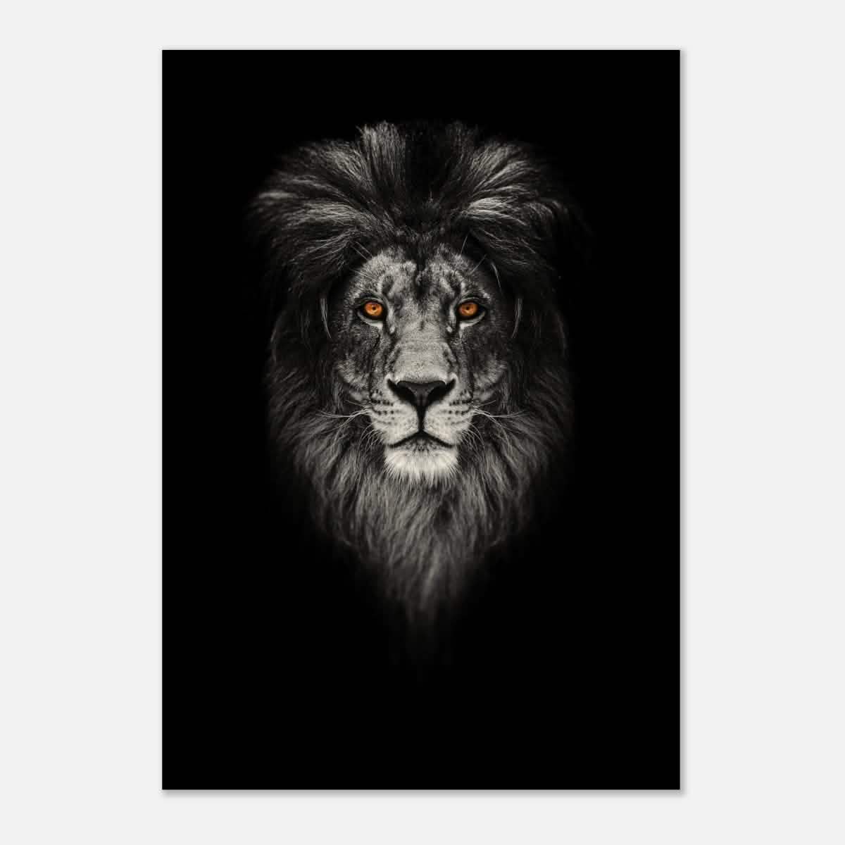 Da Vinci Animal Kingdom Wall art print | Wildlife | Lion - Wood Prints - 70x100 cm / 28x40″ - 10 mm
