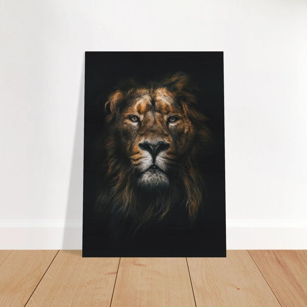 Da Vinci Animal Kingdom Wall art print | Wildlife | Lion - Brushed Aluminum Print - 70x100 cm / 28x40″ -
