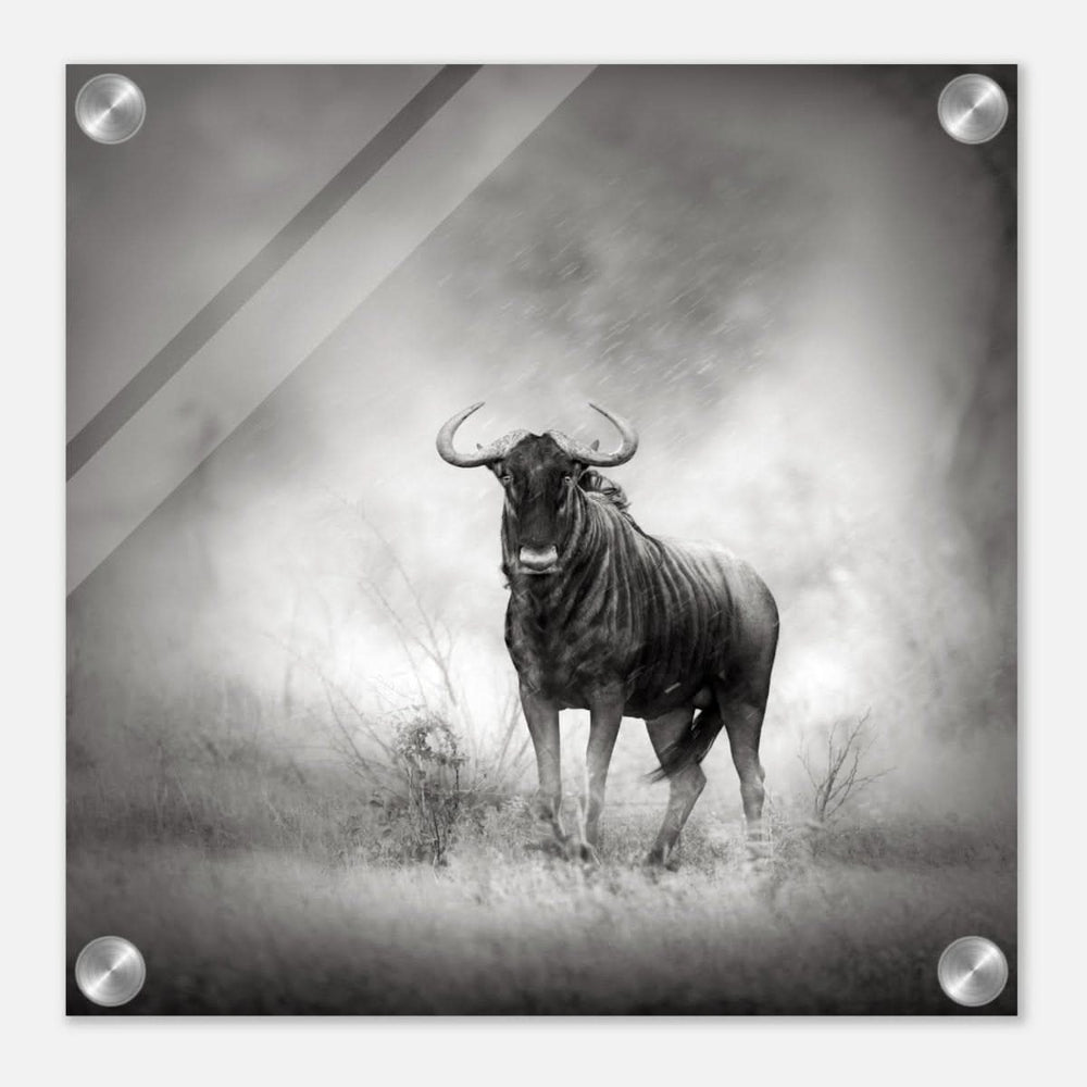 Da Vinci Animal Kingdom Wall art print | Wildlife | Wildebeest - Acrylic Print - 30x30 cm / 12x12″ -