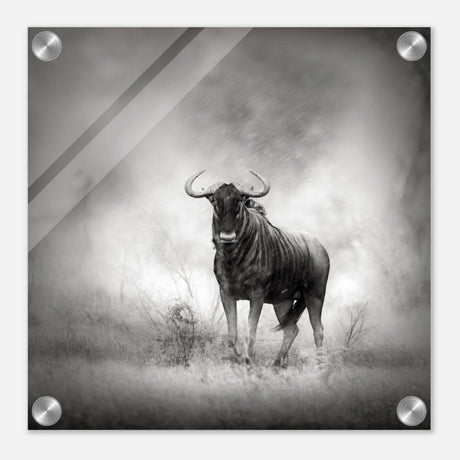 Da Vinci Animal Kingdom Wall art print | Wildlife | Wildebeest - Acrylic Print - 30x30 cm / 12x12″ -