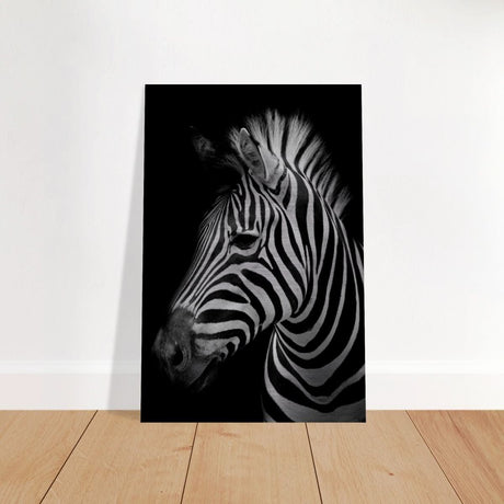 Da Vinci Animal Kingdom Wall art print | Zebra - Brushed Aluminum Print - 40x60 cm / 16x24″ -