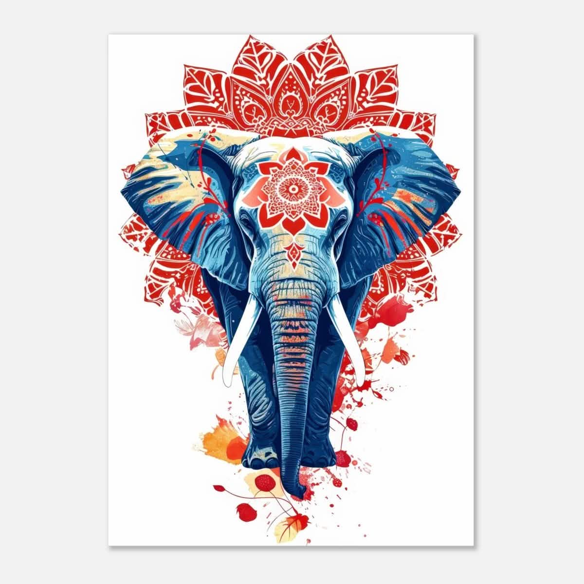 Da Vinci Animal Kingdom Wall art | Wildlife | Elephant - Aluminum Print - 50x70 cm / 20x28″ -