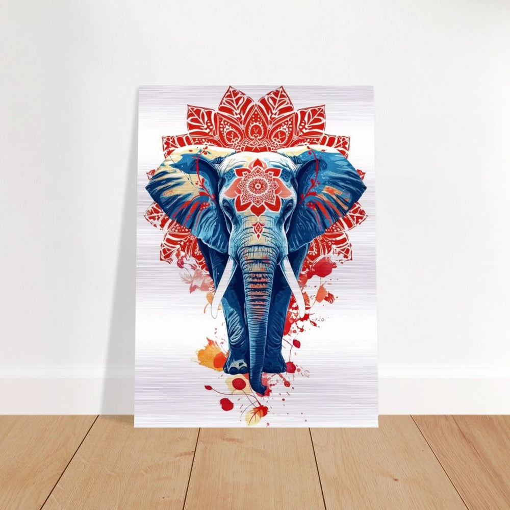 Da Vinci Animal Kingdom Wall art | Wildlife | Elephant - Brushed Aluminum Print - 50x70 cm / 20x28″ -
