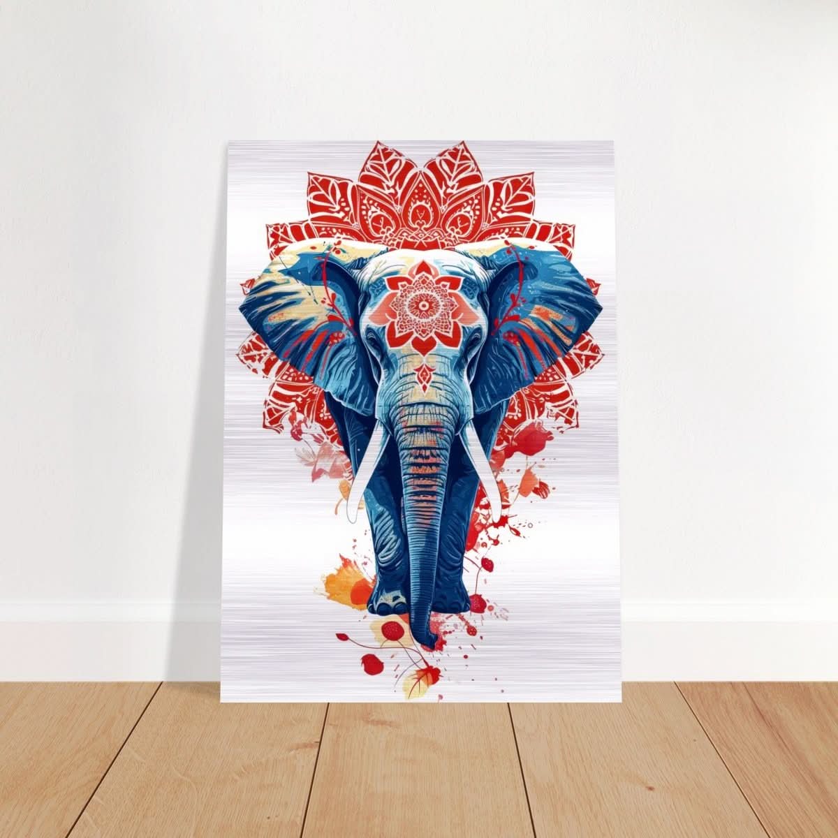 Da Vinci Animal Kingdom Wall art | Wildlife | Elephant - Brushed Aluminum Print - 50x70 cm / 20x28″ -