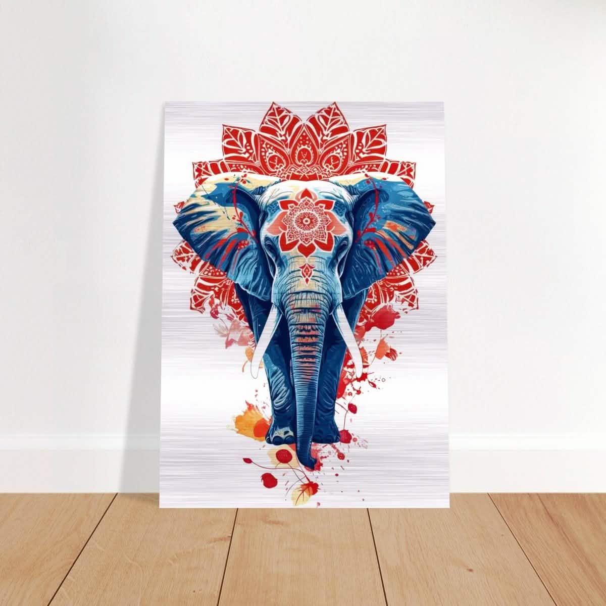 Da Vinci Animal Kingdom Wall art | Wildlife | Elephant - Brushed Aluminum Print - 50x70 cm / 20x28″ -