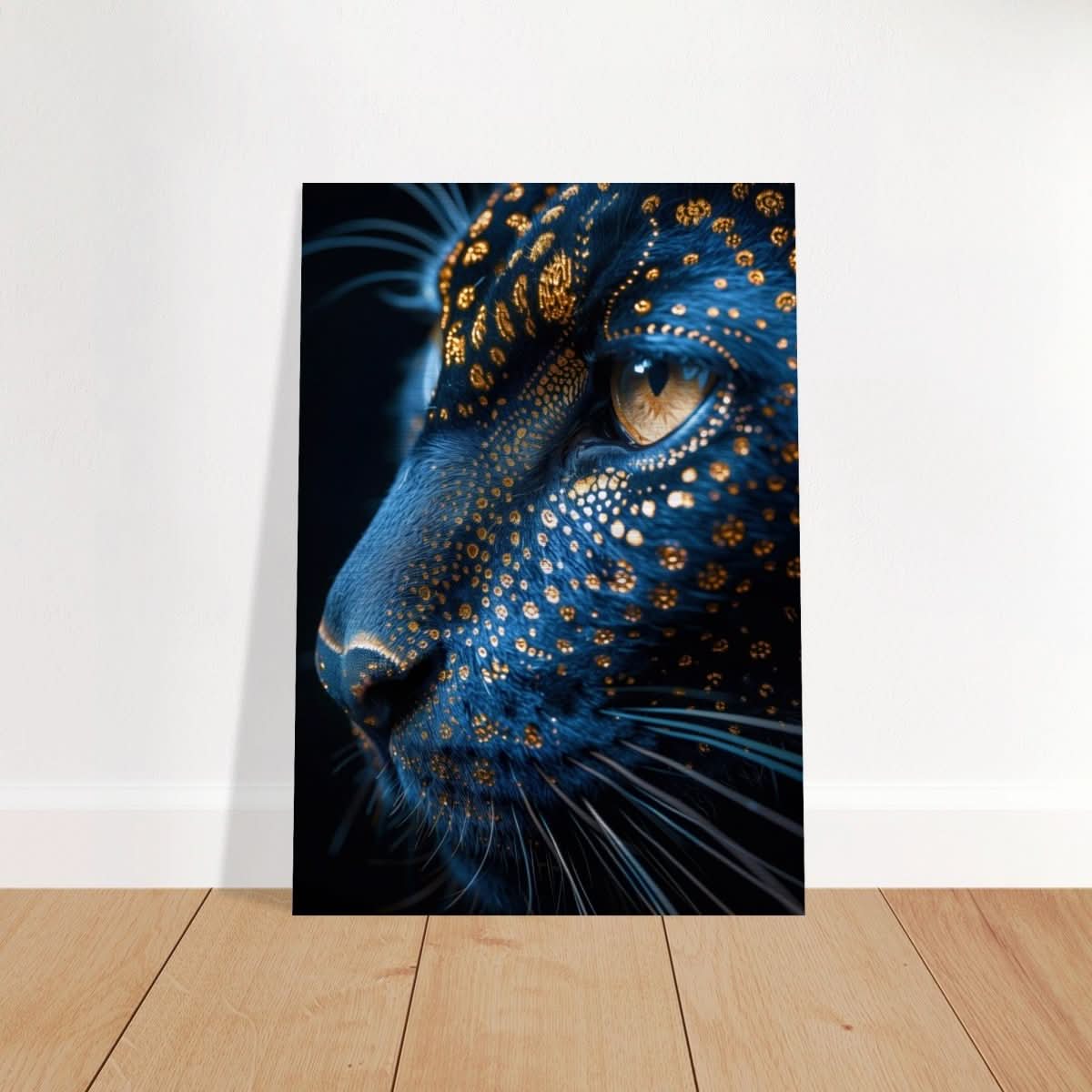 Da Vinci Animal Kingdom Wall art | Wildlife | Javan leopard - Brushed Aluminum Print - 70x100 cm / 28x40″ -