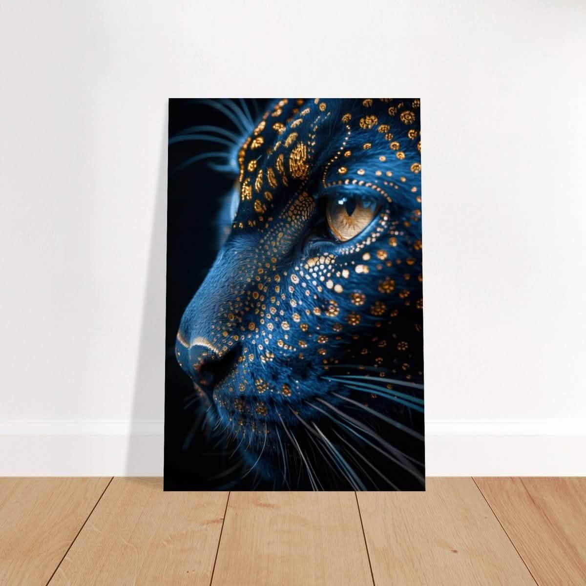 Da Vinci Animal Kingdom Wall art | Wildlife | Javan leopard - Brushed Aluminum Print - 50x75 cm / 20x30″ -