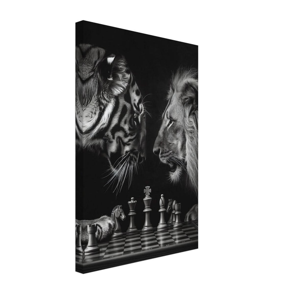 Da Vinci Animal Kingdom Wall art | Wildlife | Lion | Tiger - Canvas - 30x45 cm / 12x18″ - Slim