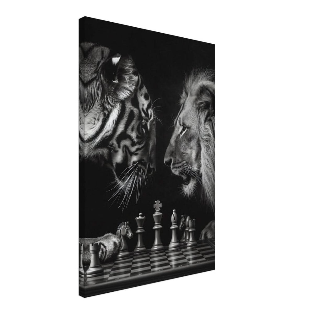 Da Vinci Animal Kingdom Wall art | Wildlife | Lion | Tiger - Canvas - 50x75 cm / 20x30″ - Thick