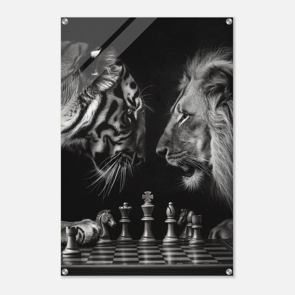 Da Vinci Animal Kingdom Wall art | Wildlife | Lion | Tiger - Acrylic Print - 60x90 cm / 24x36″ -